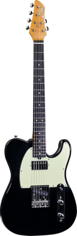 Chitară electrică Eko Tero V-NOS Black, corp Paulownia, configurație doze SH, 22 taste [2]