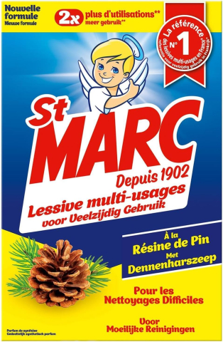 Soluții curățenie - Detergent multifuncțional cu rășină de pin ST MARC 1,6 kg, pudră