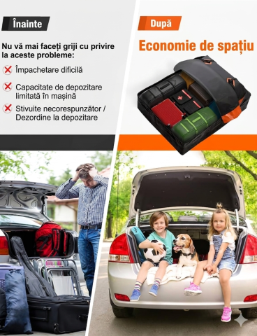 FIVKLEMNZ Portbagaj auto tip geanta impermeabila cu prindere universala – pliabila, cu husa [3]