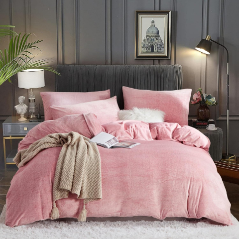 Lenjerii de pat - Husă de pilotă Luofanfei de iarnă 240 x 260 cm, cu 2 fețe de pernă  65 x 65 cm