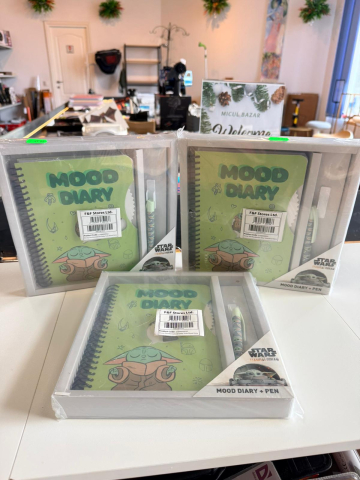 Jurnal Mood Diary cu pix Star Wars Grogu The Mandalorian [1]