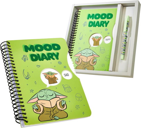 Jurnal Mood Diary cu pix Star Wars Grogu The Mandalorian [2]