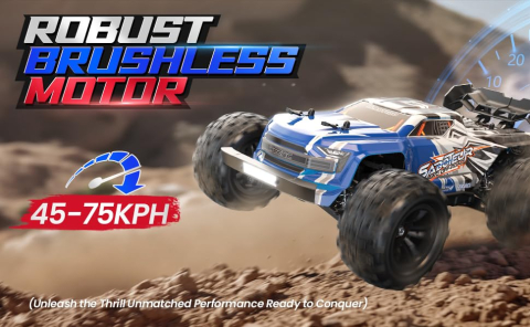 Mașină cu telecomandă DEERC Brushless Extreme Speed Truck 4WD Off-Road [11]