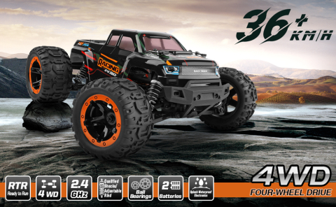 Mașină cu telecomandă HAIBOXING Monster Truck 1:16, 4WD, 36 km/h, Waterproof, All-Terrain [9]