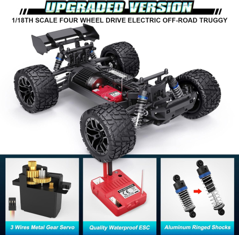 Mașină cu telecomandă HAIBOXING Stadium Truck 1:18, 4WD, 36+ km/h, Waterproof, Hobby Grade [7]