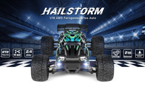 Mașină cu telecomandă HAIBOXING Stadium Truck 1:18, 4WD, 36+ km/h, Waterproof, Hobby Grade [9]
