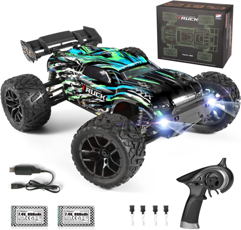 Mașini cu telecomandă - Mașină cu telecomandă HAIBOXING Stadium Truck 1:18, 4WD, 36+ km/h, Waterproof, Hobby Grade