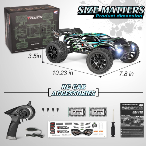Mașină cu telecomandă HAIBOXING Stadium Truck 1:18, 4WD, 36+ km/h, Waterproof, Hobby Grade [4]