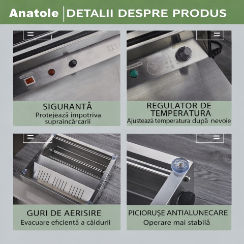 Masina de ambalat cu folie alimentară Anatole, 450 mm [4]