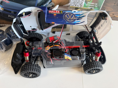 Mașină RC cu telecomandă MJX Hyper GO Volkswagen Polo R WRC Rally/Drift, scara 1:14, 4x4, motor fără perii, 43 km/h (2S) [3]
