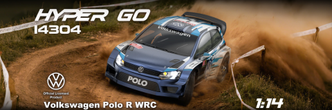 Mașină RC cu telecomandă MJX Hyper GO Volkswagen Polo R WRC Rally/Drift, scara 1:14, 4x4, motor fără perii, 43 km/h (2S) [4]