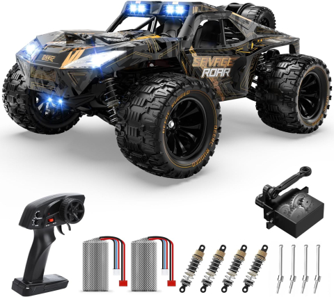 Mașină RC DEERC 9005E Desert Truck 1:14, 4WD Off-Road, 40 km/h, faruri LED, 2 baterii [6]