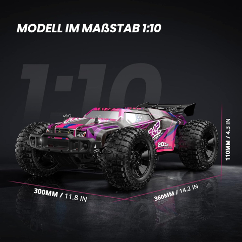 Mașină cu telecomandă DEERC 200E, 4WD, scara 1:10 [2]