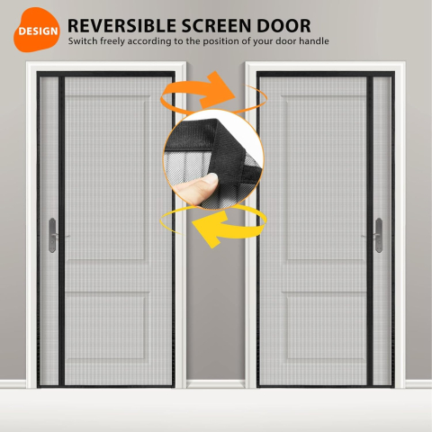 Plasă magnetică de ușă, anti-insecte, 95 x 215 cm [3]