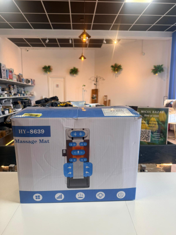 Saltea de masaj pentru tot corpul HY-8639, Întindere 3D și Tracțiune Lombară, Încălzire, Piele PU [1]