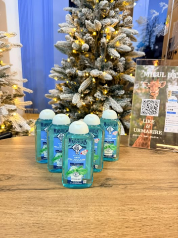 Șampon antimătreață pentru păr predispus la mătreață, mentă organică, Le Petit Marseillai, 250 ml [1]