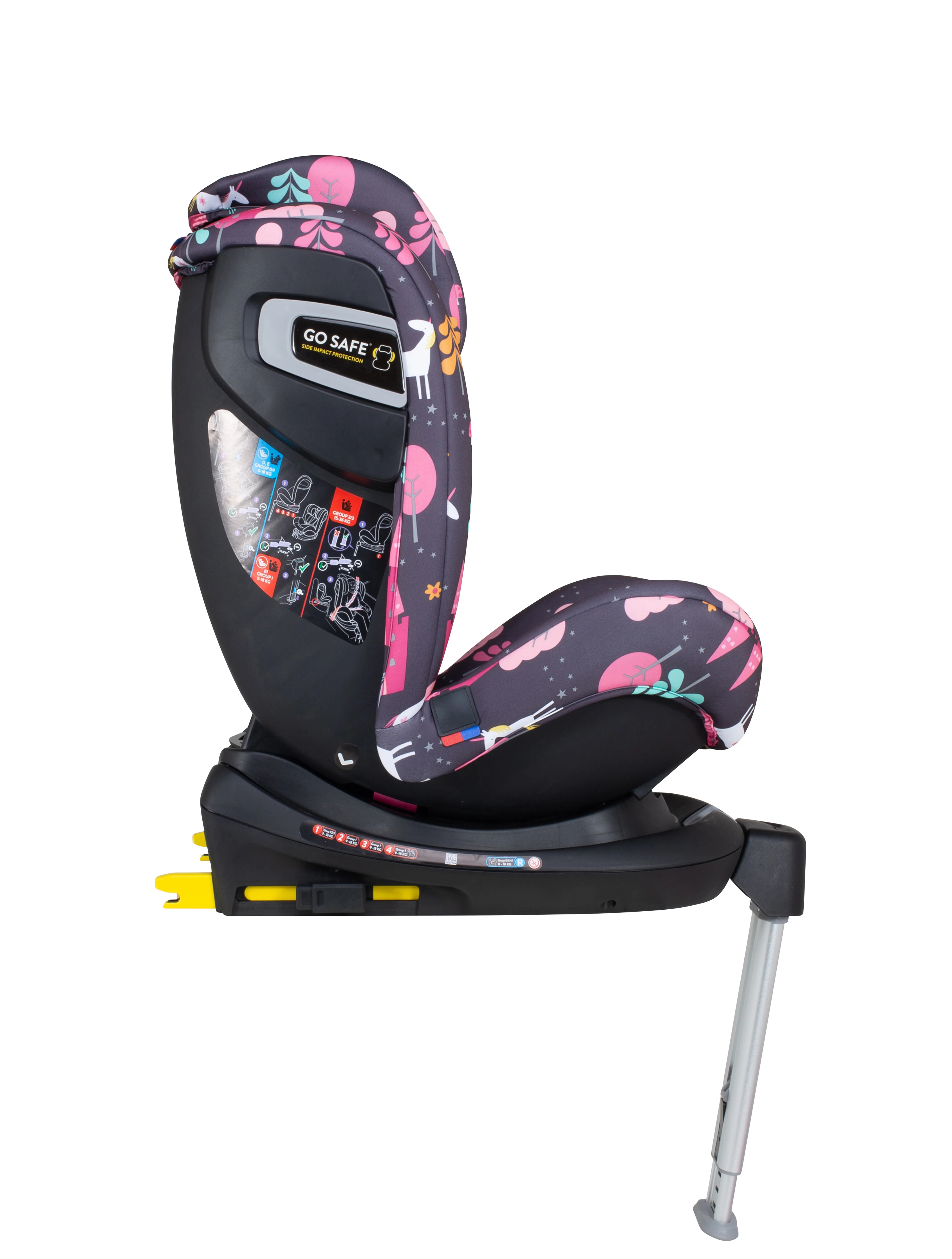 Scaun auto rotativ Cosatto All in All Rotate Group 0+/1/2/3, 0-36 kg, Unicorn Land, ISOFIX [7]