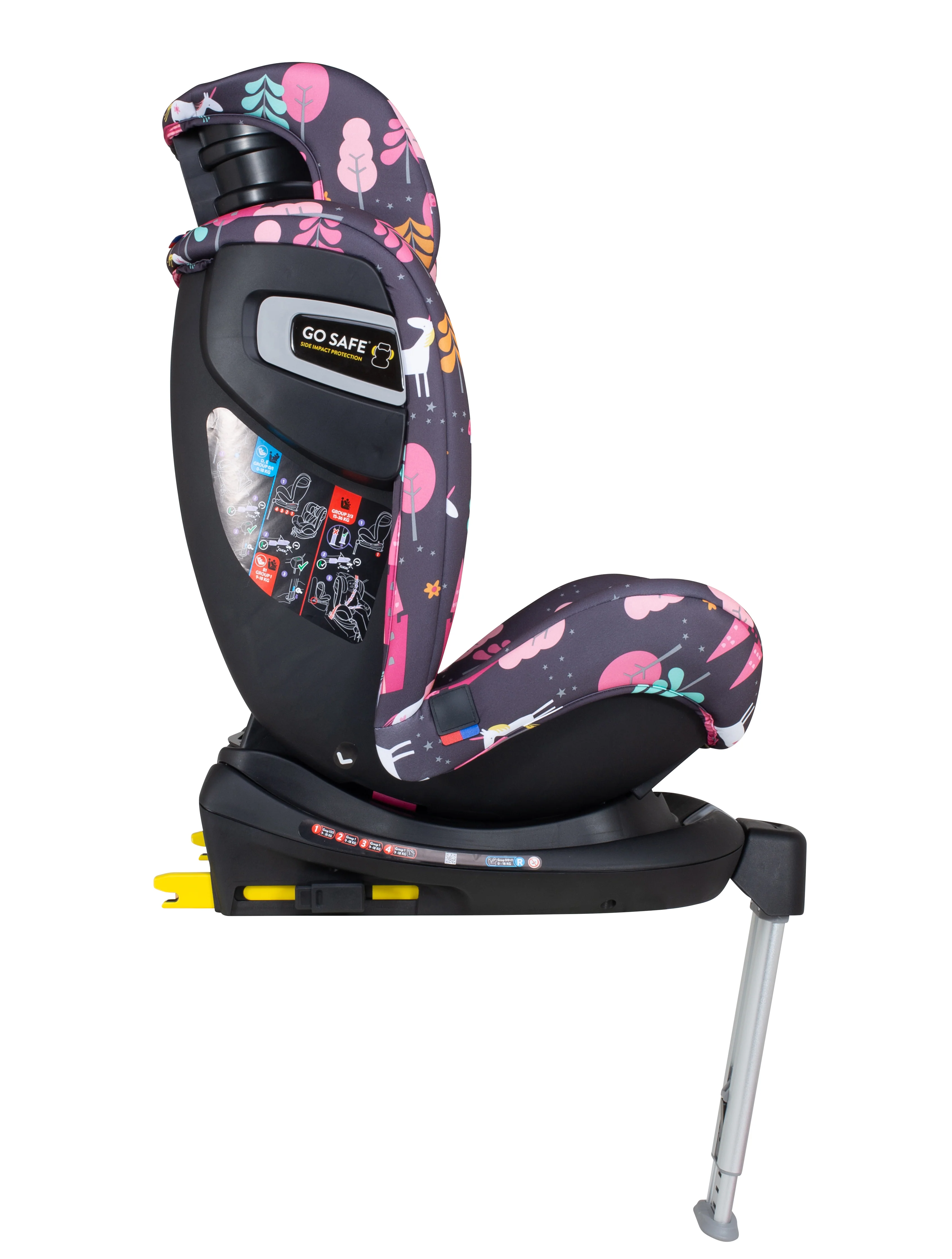 Scaun auto rotativ Cosatto All in All Rotate Group 0+/1/2/3, 0-36 kg, Unicorn Land, ISOFIX [11]