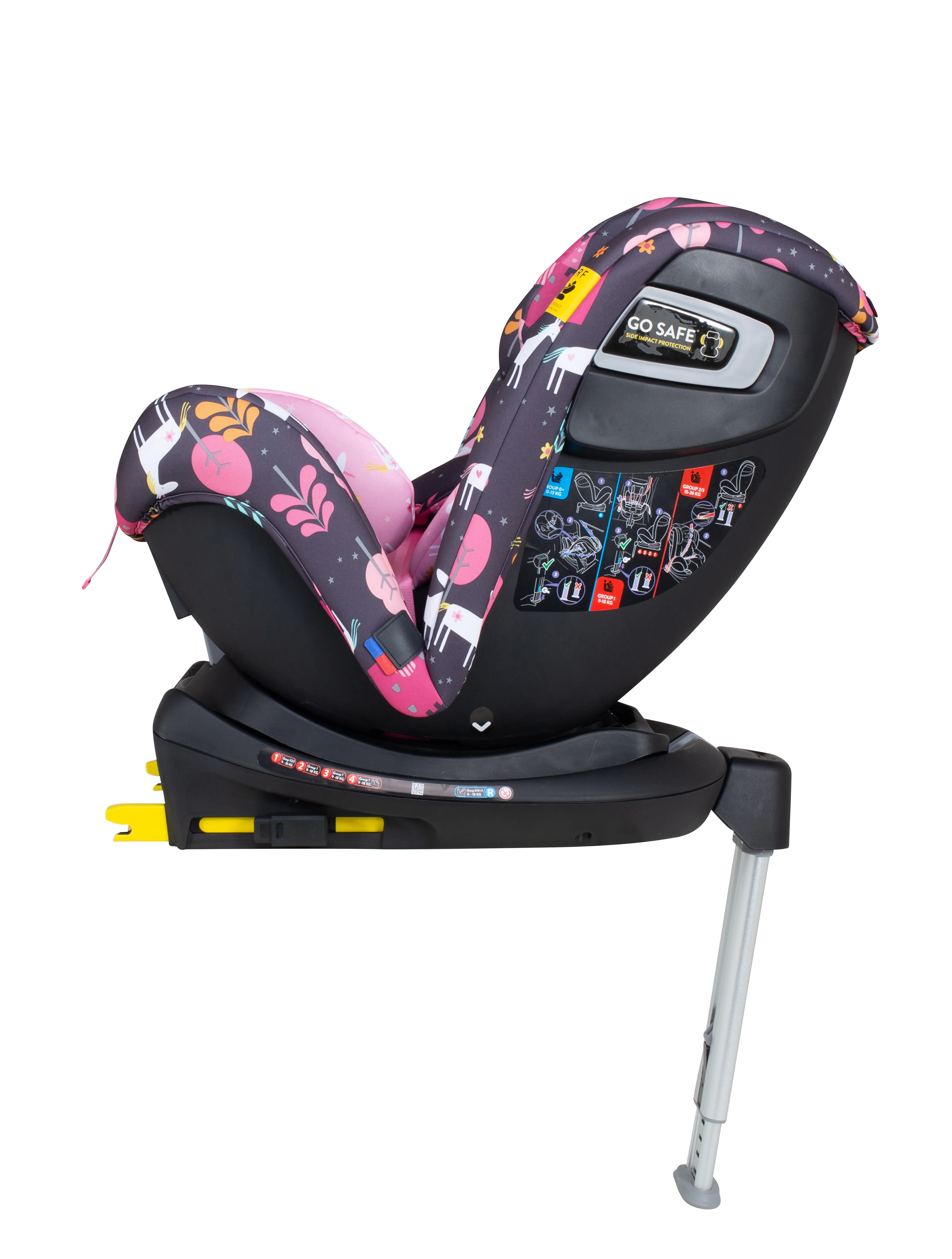 Scaun auto rotativ Cosatto All in All Rotate Group 0+/1/2/3, 0-36 kg, Unicorn Land, ISOFIX [5]