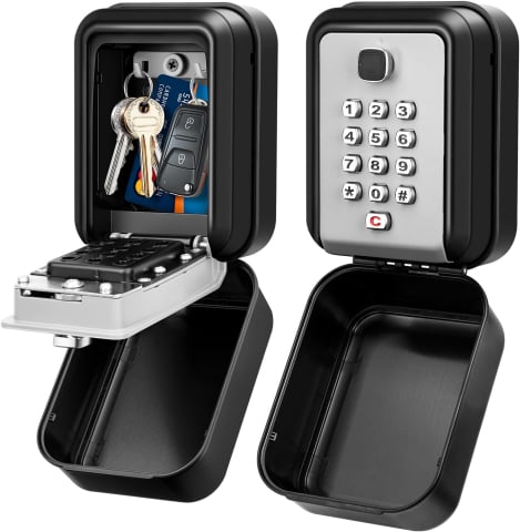 Accesorii - Seif mecanic de securitate pentru chei ENONEO, montare pe perete, cifru 4-12 cifre, impermeabil