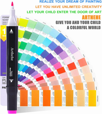 Set Markere cu varf dublu 262 culori [7]