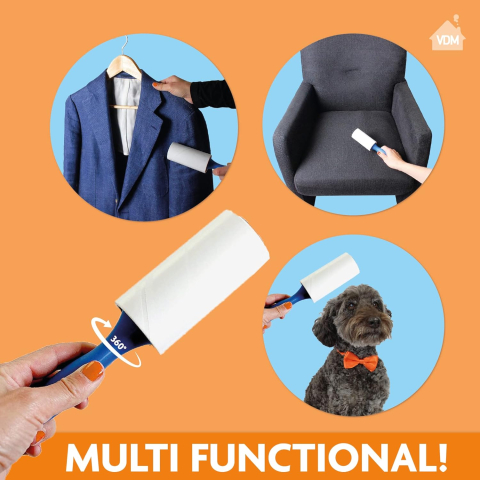 Set Rolă pentru scame LaundrySpecialist, include 4 rezerve, 275 foi adezive (40 metri) [5]