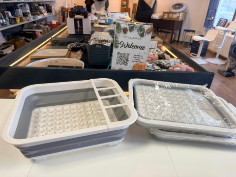 Suport pentru uscat vasele, pliabil [2]