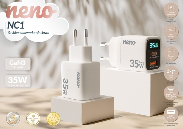 Adaptor priza 35W cu incarcare rapida si protectie supracurent [2]