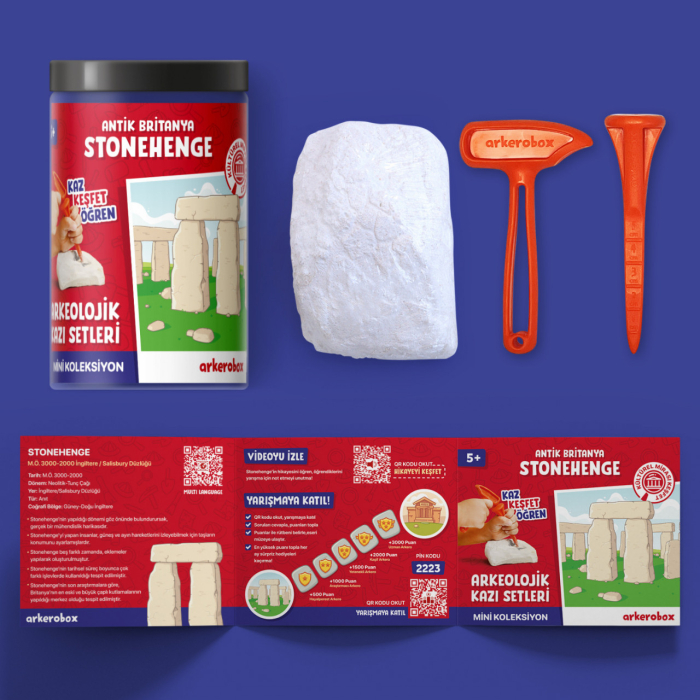 Arkerobox - Mini set arheologic educational si puzzle 3D, Marea Britanie antica, Stonehenge [4]