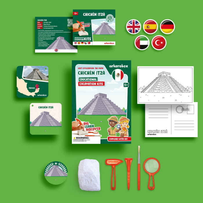 Arkerobox - Set arheologic educational si puzzle 3D, Chichen Itza [2]