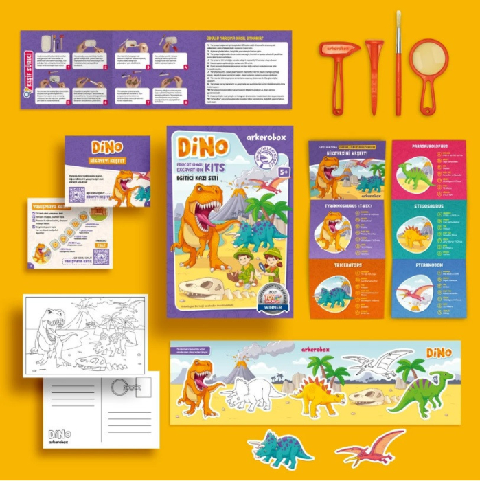 Arkerobox - Set arheologic educational si puzzle 3D, Dino [3]