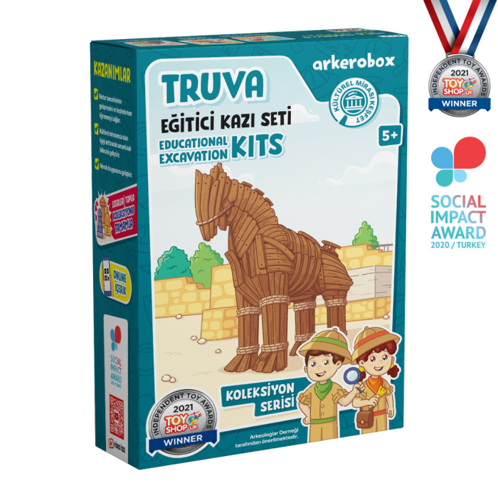 Arkerobox - Set arheologic educational si puzzle 3D, Grecia Antica, Calul Troian [3]