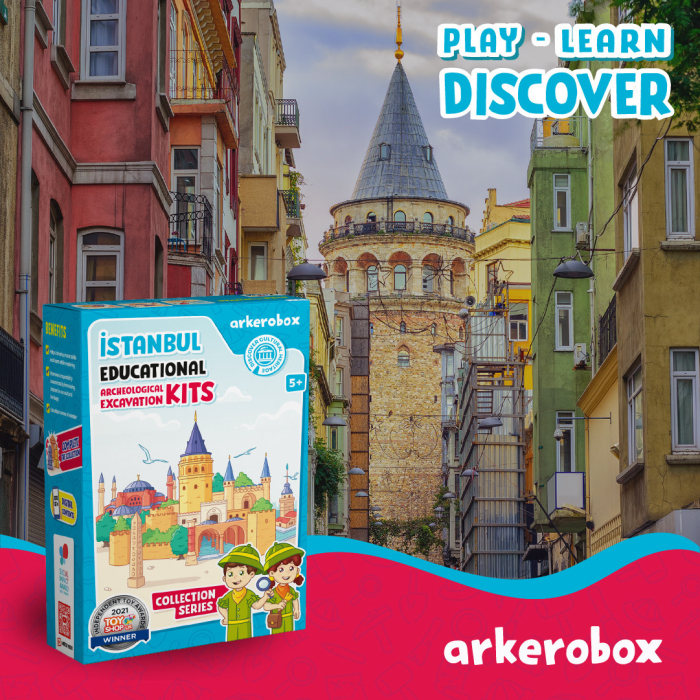 Arkerobox - Set arheologic educational si puzzle 3D, Istanbul, Turnul Galata [6]