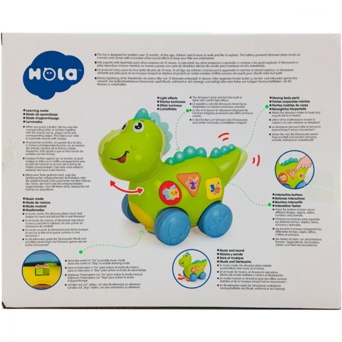 BABY DINOZAURUL INTERACTIV CU MISCARI MELODII SI LUMINI [7]