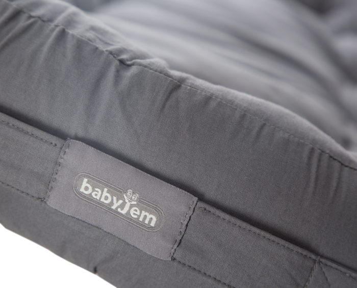 Babynest cu bara de jucarii, BabyJem, antracit [4]