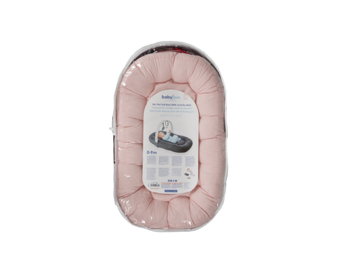 Babynest cu bara de jucarii, BabyJem, somon [2]