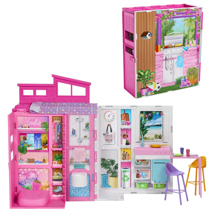 BARBIE CASA DE PAPUSI BARBIE CU 4 ZONE PLIABILA [2]