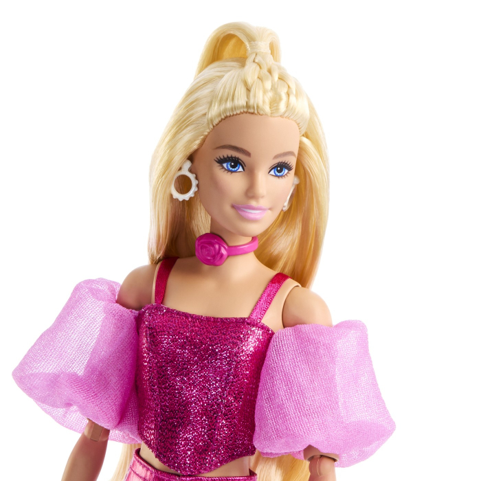 BARBIE DELUXE STYLE PAPUSA BARBIE TINUTA ROZ METALIZAT [3]
