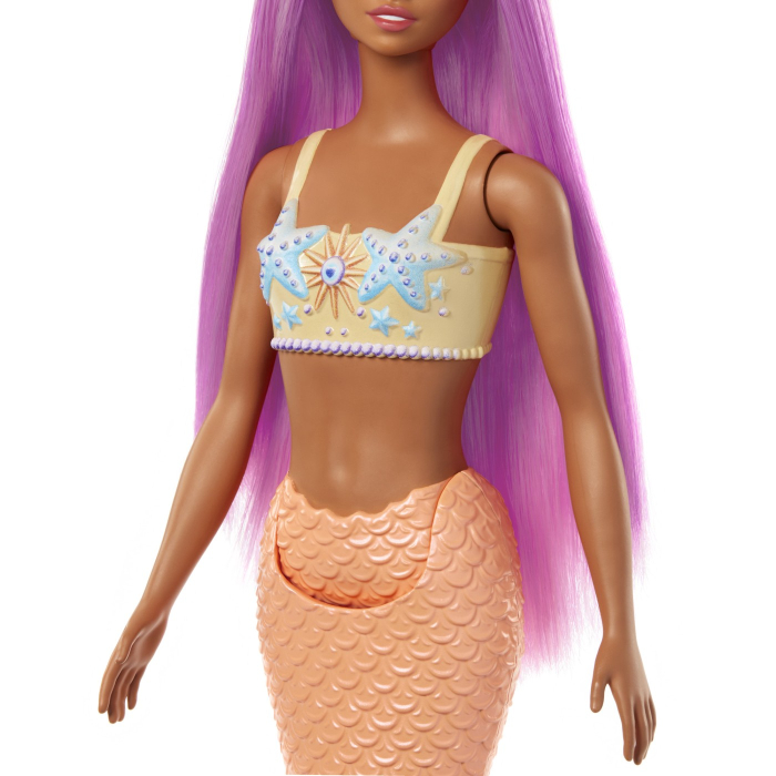 BARBIE DREAMTROPIA PAPUSA SIRENA CU PARUL ROZ SI COADA PORTOCALIE [4]