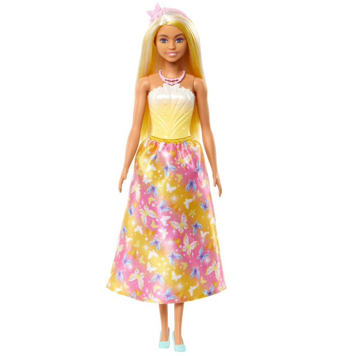 BARBIE PAPUSA BARBIE CU PARUL BLOND SI GALBEN [3]