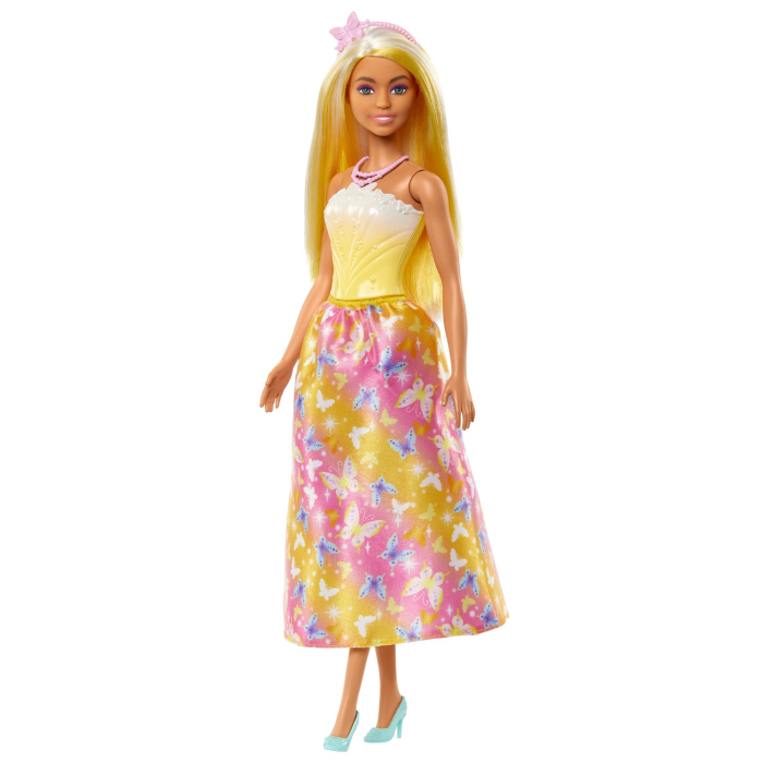 BARBIE PAPUSA BARBIE CU PARUL BLOND SI GALBEN [4]