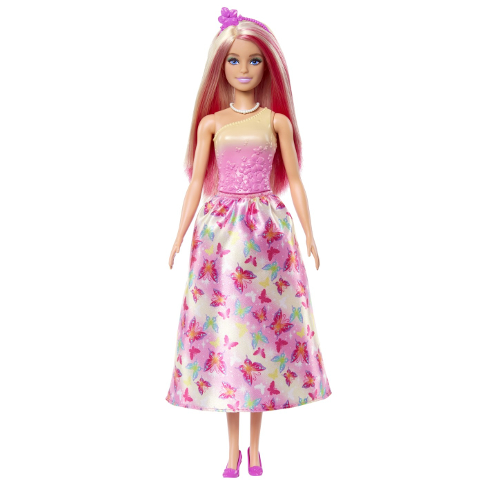 BARBIE PAPUSA BARBIE CU PARUL BLOND SI ROZ [3]