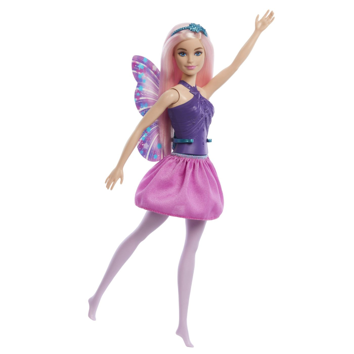 BARBIE PAPUSA BARBIE ZANA CU PAR ROZ SI TINUTA IN 2 CULORI [2]