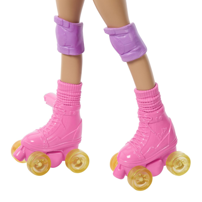 BARBIE PETS SET PAPUSA BARBIE CU PATINE CU ROTILE CATEL SI ACCESORII [5]