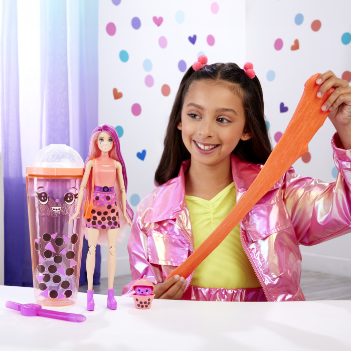 BARBIE POP REVEAL BUBBLE TEA PAPUSA BARBIE MANGO MOCHI [3]