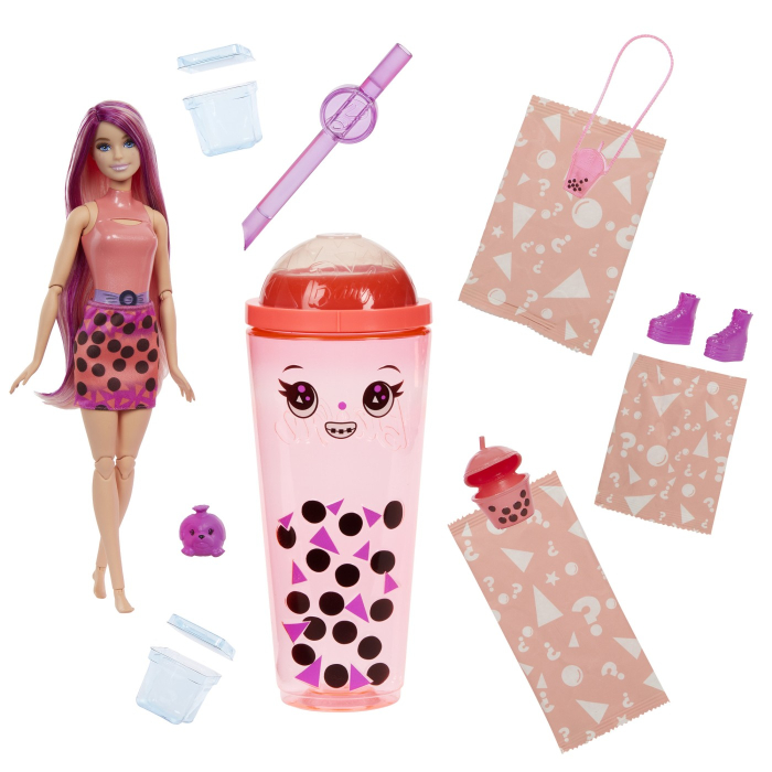 BARBIE POP REVEAL BUBBLE TEA PAPUSA BARBIE MANGO MOCHI [2]