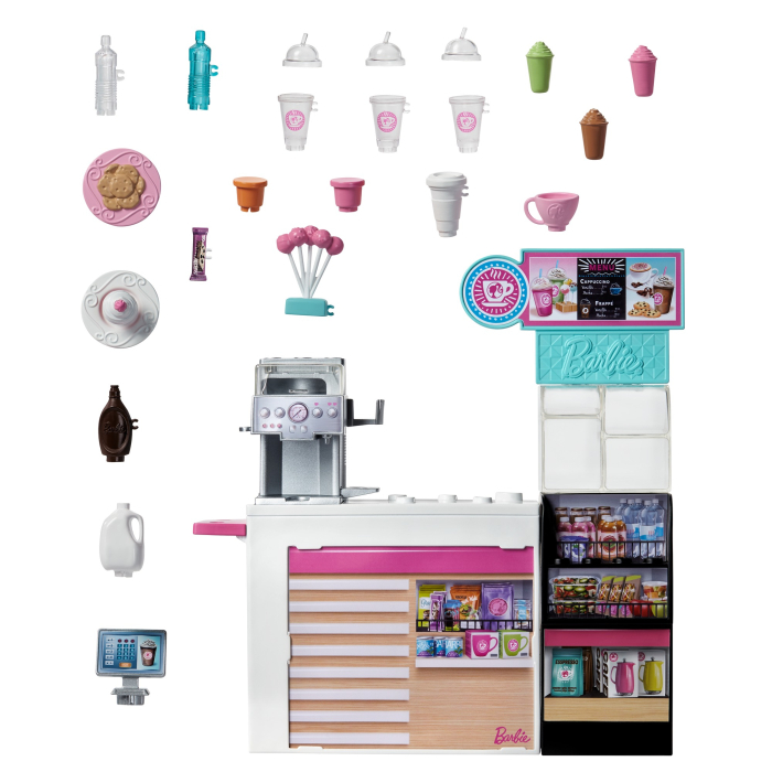 BARBIE  SET CAFENEA CU 20 DE ACCESORII [6]