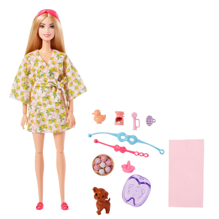 BARBIE SET DE JOACA CU ACCESORII PAPUSA BARBIE O ZI LA SPA [2]