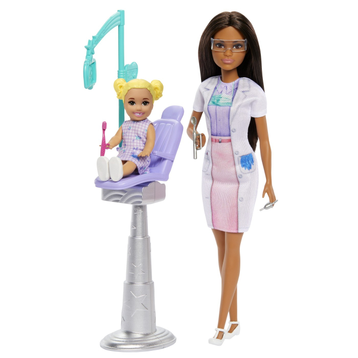 BARBIE SET DE JOACA PAPUSA BARBIE BRUNETA FACE CARIERA STOMATOLOG [2]