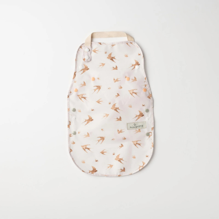Baveta bebelusi 2 in 1 Miniware Catch u0026 Cover, Golden Swallow [4]